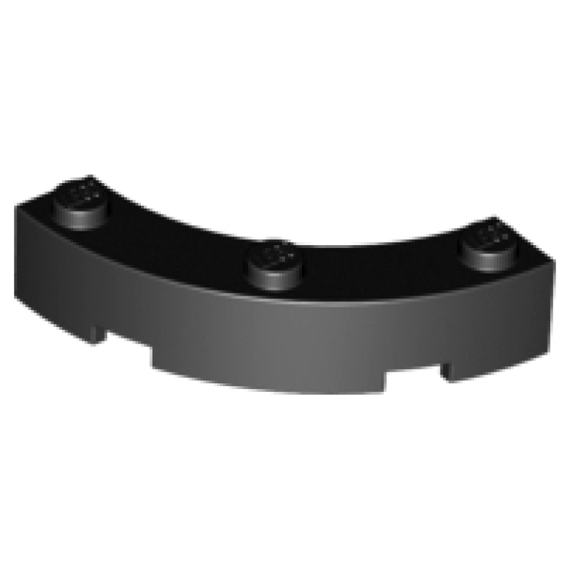 Steen, Rond Hoek 4x4 macaroni Black